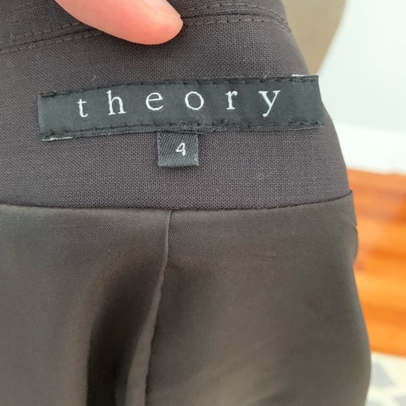 Theory blazer in stretch wool chocolate brown 4 - Picture 2 of 2
